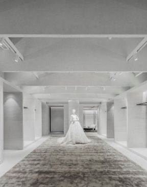 2023上海极简风格婚纱店装修设计图片