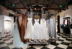 上海300平婚纱礼服店铺装修设计图片