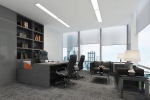 【朗御装饰公司】成都南通建工集团办公室项目现代风格600平米装修效果图案例