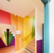 广州幼儿园装修室内背景墙色彩搭配图片