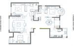 建邦华庭160㎡现代简约三居室装修案例