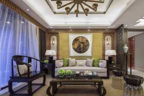 中式客厅装修设计 中式客厅沙发效果图欣赏  中式客厅沙发效果图 