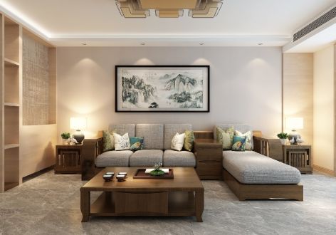 中海国际132平三居室现代风格装修案例