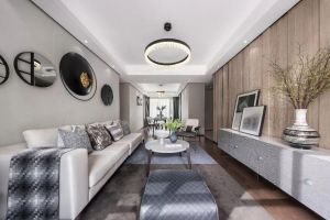 西咸新区中华世纪城150平米四居室装修现代风格样板房欣赏