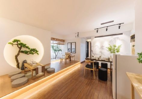 溯禾三千樾135平米日式风格三居室装修案例