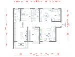 三爻小区新中式风格160平米三居室装修案例