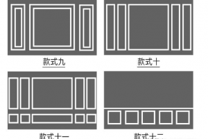 家装背景墙造型