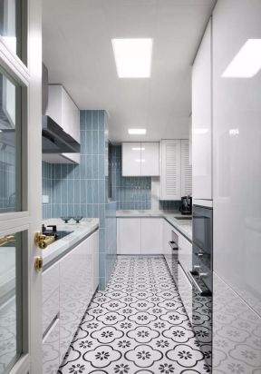 厨房地砖颜色 白色厨房装修 白色厨房装修效果图 