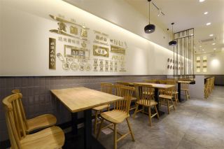 2023南宁餐饮店背景墙装修装饰图片