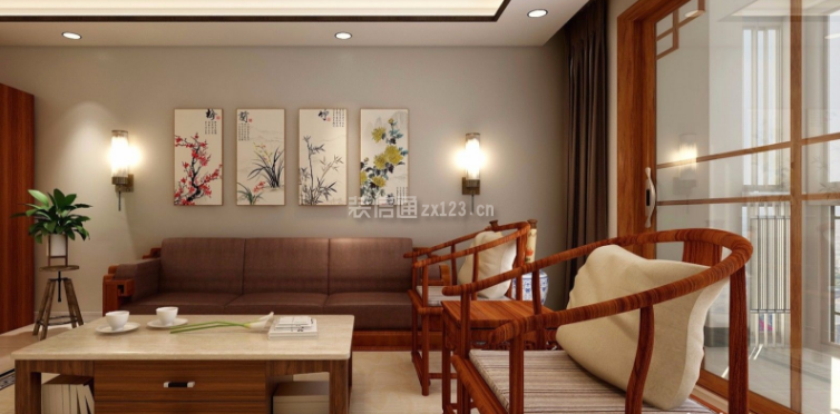 中式客厅效果图大全 中式客厅装潢设计效果图