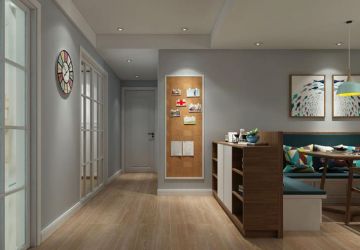 渭南波涛装饰-信达现代城95平米两居室现代简约风格装修效果图