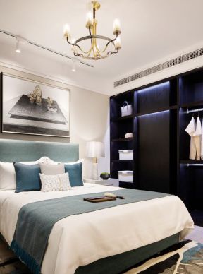 北京现代风格样板间卧室衣柜装修设计图