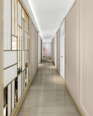 广州市美容院室内走廊装修装饰图片