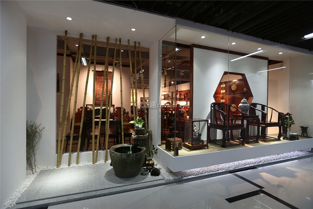 红木街中式家具展厅560平米中式风格装修案例
