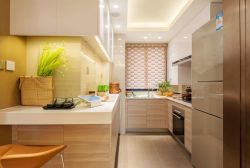 青岛简约风格家庭厨房装修设计实图