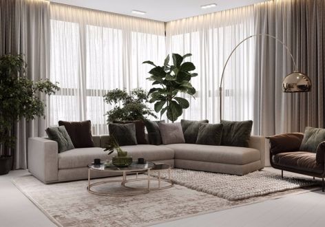 民生国际100平米三居室现代风格装修案例