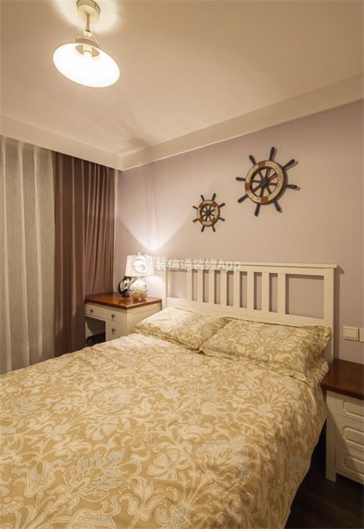 武汉美式风格房屋卧室装修设计图