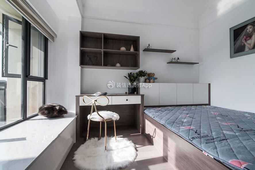 武汉北欧风格小户型房屋卧室装修图片