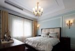 武汉美式别墅卧室壁灯装修效果图图片  