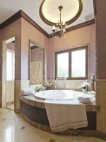 武汉别墅浴室砖砌浴缸装修效果图片