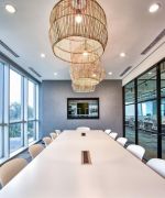 武汉现代风格公司会议室装修设计
