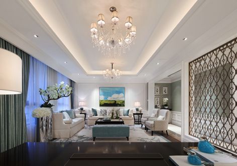 荣兴温泉公寓现代风格96平米二居室装修案例