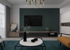 郑州室内设计方案 现代三居室环境与色彩的结合