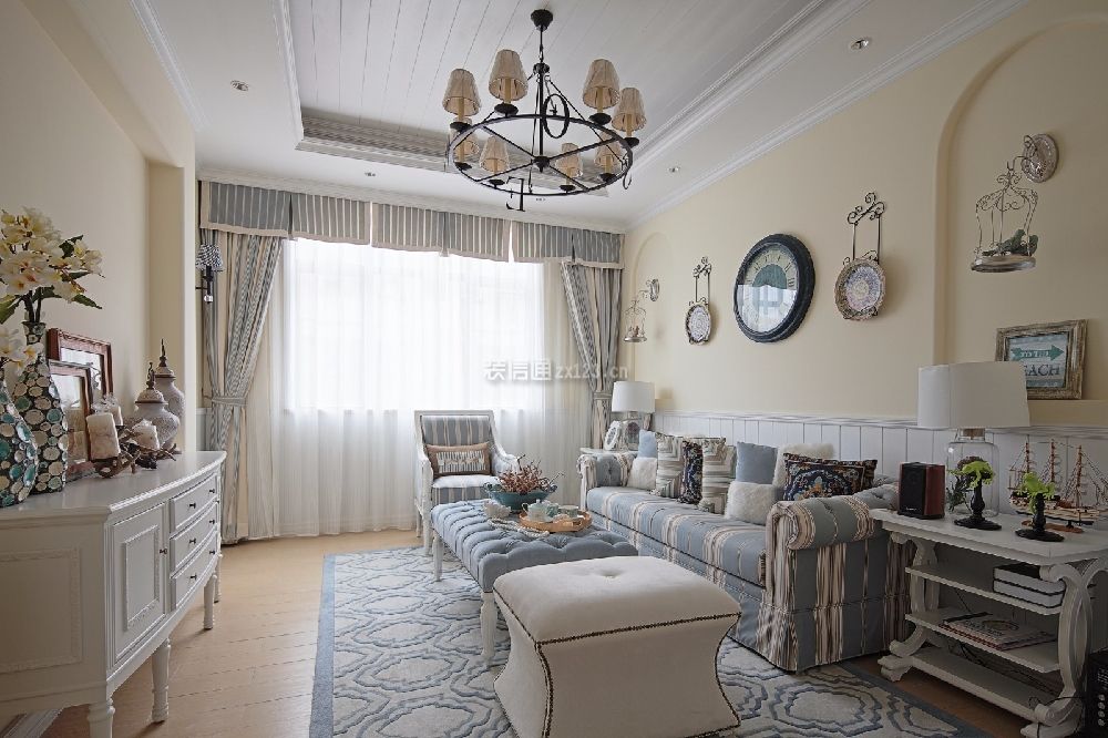 地中海风格客厅设计 地中海风格客厅地毯