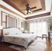 武汉东南亚风格高档别墅卧室装修设计