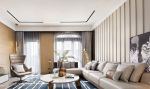 武汉高档别墅客厅沙发背景墙装修设计