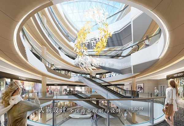 西宁购物中心设计项目方可参考的效果图