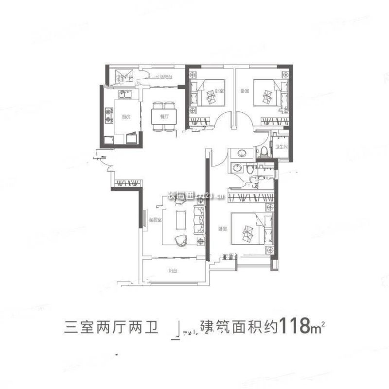 沣华熙城户型图