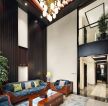 2022古典中式别墅客厅沙发装修设计图