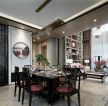 2023古典中式别墅餐厅吊灯设计效果图片