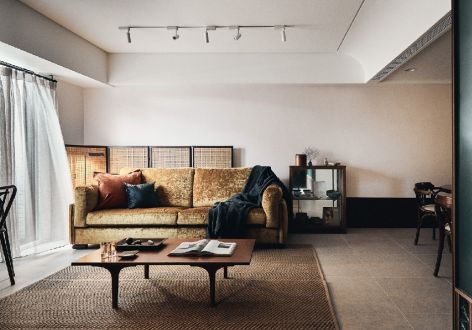 泰禾红悦美式风格140平三居室装修设计案例