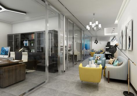 川沙恒域国际办公室装修设计案例