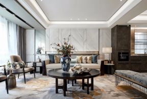 2023武汉样板房客厅茶几装修设计图片