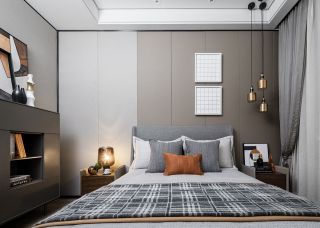 2023武汉现代风格样板房卧室装修设计