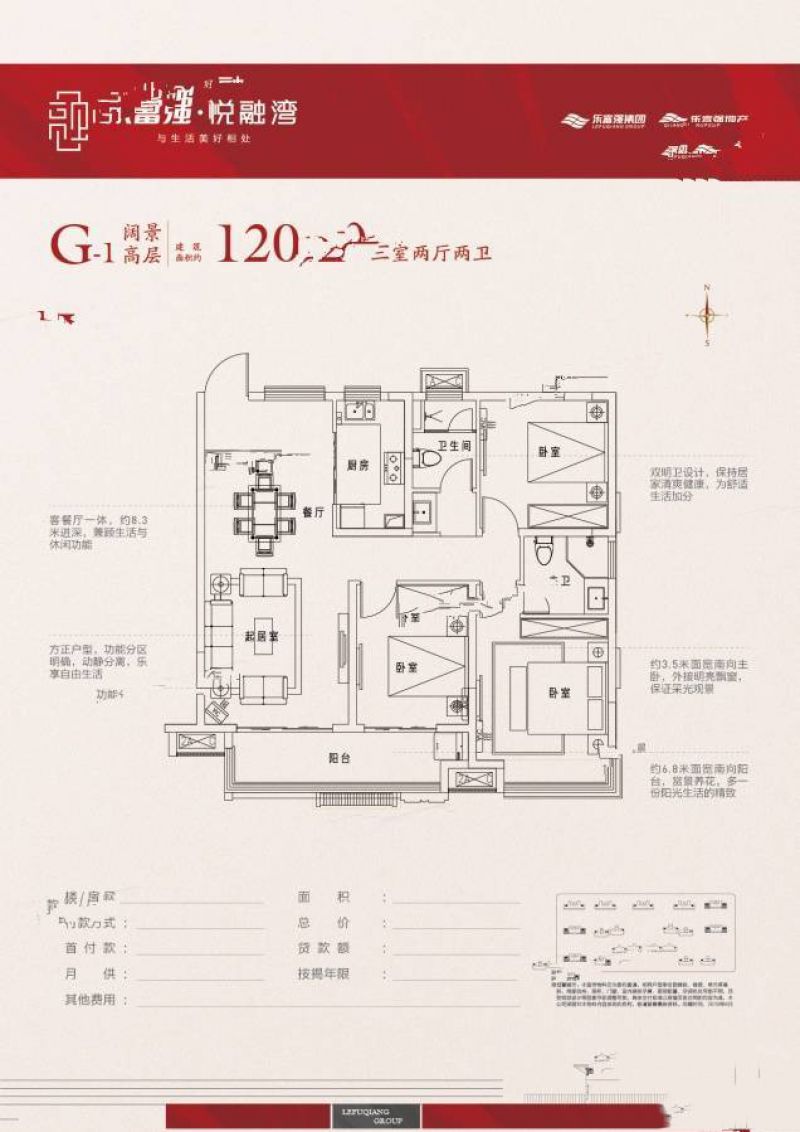 乐富强悦融湾户型图