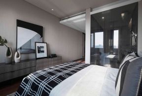 武汉128平现代风格新房卧室装修图片