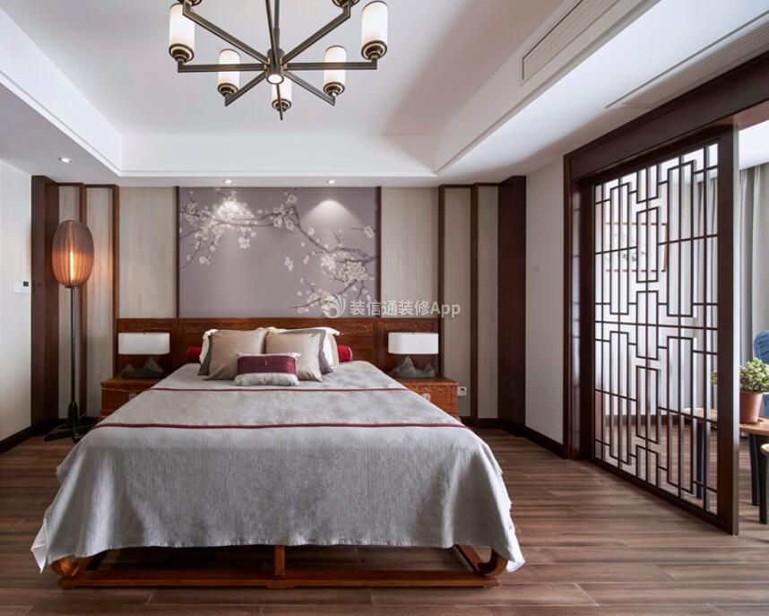 2023青岛中式风格房屋卧室装修效果图