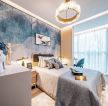 2023青岛新中式卧室床头背景墙装修效果图