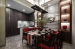 2023青岛中式复式楼餐厅装潢装修效果图