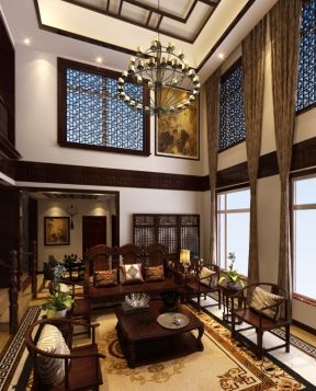 中式风格客厅设计 中式风格客厅吊顶图片