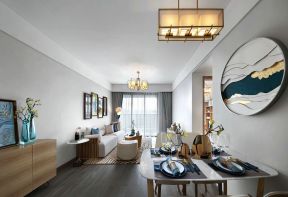 2023武汉新中式风格三室一厅装修实景图
