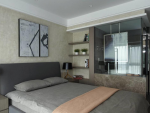 银湖翡翠120平三居室现代简约风格装修案例