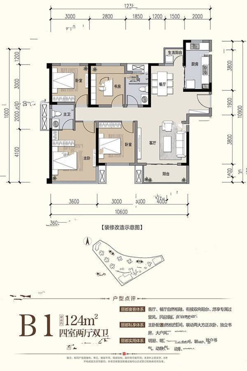 江油置信花园城户型图图片