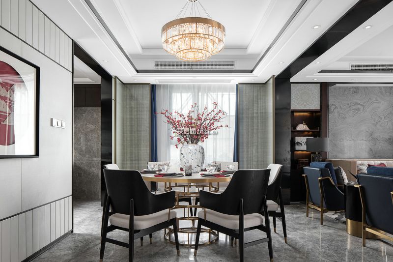 盛达公馆189平米四居室新中式风格