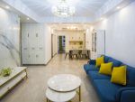 中金海棠湾115平三居室现代轻奢风格装修案例