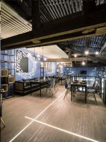 武汉饭店餐厅实木地板装修图片2023